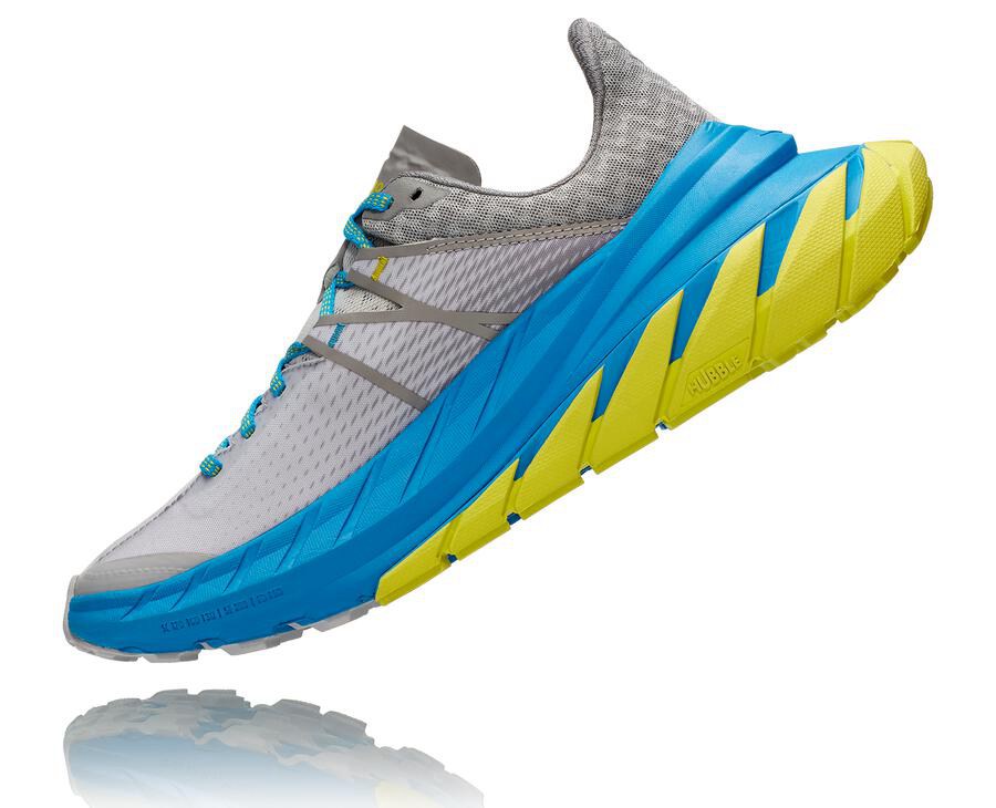 Trail Shoes Mens - Hoka One One TenNine - Grey - WHXPFUJ-93